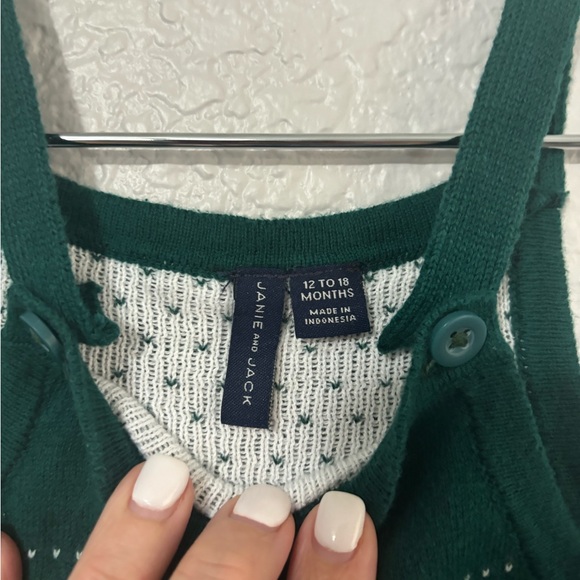 Janie and Jack Baby Nutcracker Fair Isle Sweater Overall - Picture 5 of 8